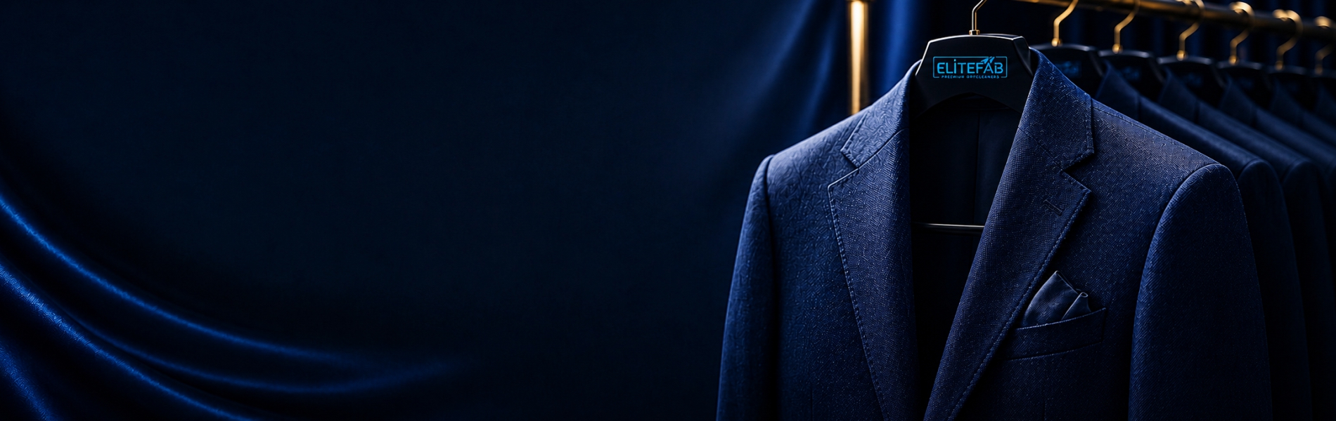 Premium dry cleaning service environment